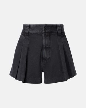 FRAME The Structural Denim Shorts - Black