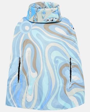 PUCCI X Fusalp Marmo Poncho - Blue