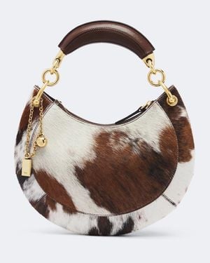 Chloé Banana Small Calf Hair Top-Handle Bag - Brown