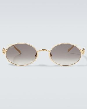 Cartier Clash De Cartier Oval Sunglasses - Metallic