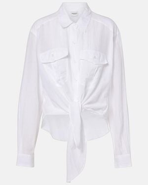 Isabel Marant Nath Cotton-Blend Top - White
