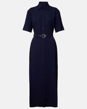 Ralph Lauren Midikleid Aus Wolle - Blau