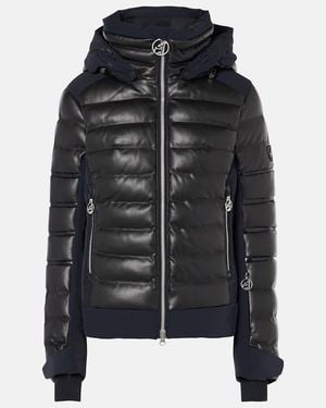 Toni Sailer Adele Faux Leather Ski Jacket - Black