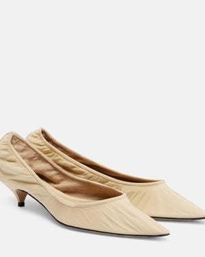 The Row Liisa 35 Court Shoes - Natural