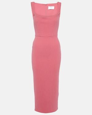 Alex Perry Portrait Midi Dress - Pink