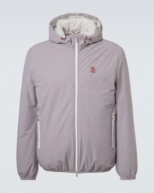 Brunello Cucinelli Technical Puffer Jacket - Purple