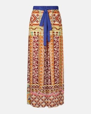Etro Printed High-Rise Palazzo Pants - Multicolor