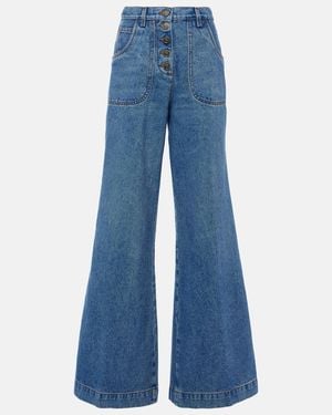 Etro High-Rise Flared Jeans - Blue