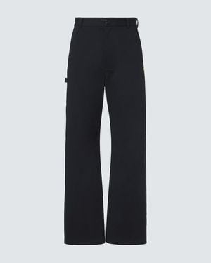 Loewe Gerade Hose Aus Baumwoll-Canvas - Blau