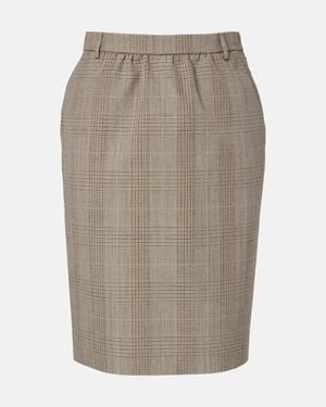 Gucci Bleistiftrock Aus Wolle - Natur