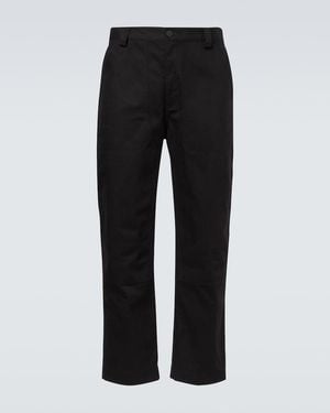 Studio Nicholson X Aaron Levine Denver Cotton Straight Pants - Black