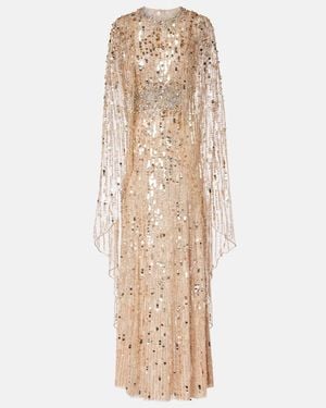 Jenny Packham Embellished Honey Dew Gown - Natural