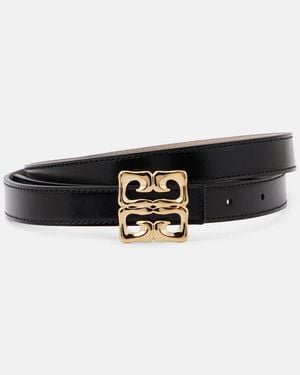 Givenchy 4G Liquid Reversible Leather Belt - Black