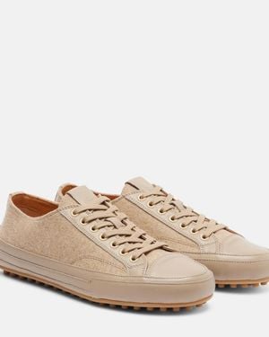 Tod's Gommino Leather Sneakers - Natural