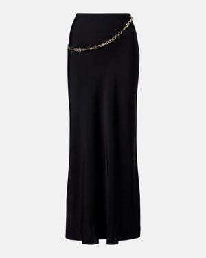 Rabanne Chain-Detail Maxi Skirt - Black