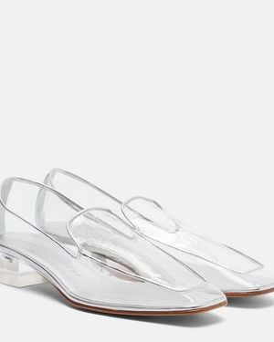 Herbert Levine Clear The Air 30 Pvc Loafer Court Shoes - White