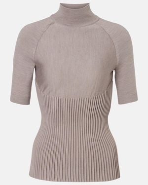 Alaïa Top Aus Einem Wollgemisch - Grau