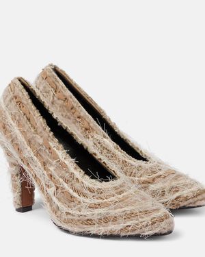 The Row Prudence Knitted Court Shoes - Natural