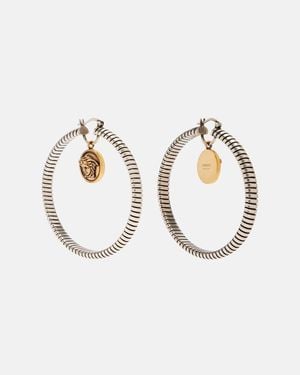 Versace Ohrringe Aus Sterlingsilber - Mettallic
