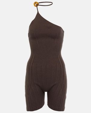 Jacquemus Le Body Maille Perola Jumpsuit - Brown