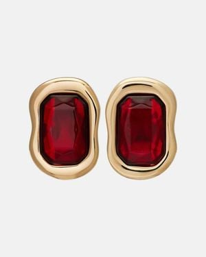 Givenchy Crystal-Embellished Earrings - Red