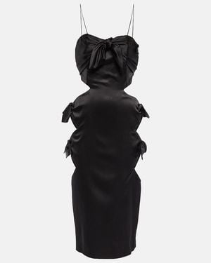 Alessandra Rich Cut-out Dress - Black
