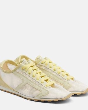 Jacquemus Zapatillas Tennis Con Piel - Blanco