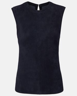 Stouls Miuccia Suede Top - Blue