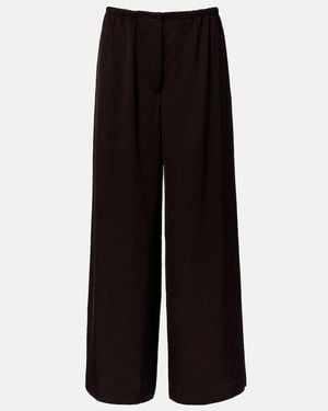 Proenza Schouler Label Meadow Twill Wide-Leg Pants - Black