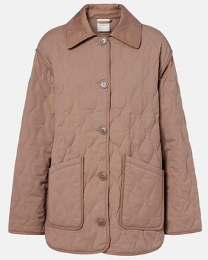 Varley Wilson Quilted Jacket - Brown
