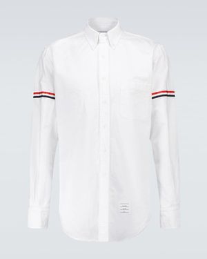 Thom Browne Grosgrain Armband Shirt - White