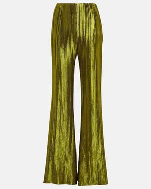 Galvan London Nuage Pleated Pants - Green