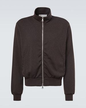 Our Legacy Mob Ribbed-Knit Cotton-Blend Bomber Jacket - Black