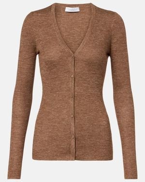 Gabriela Hearst Aiste Cashmere, Silk, And Hemp Cardigan - Brown
