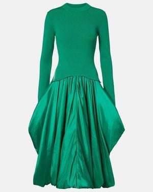Jonathan Simkhai Kenlie Ribbed-Knit Midi Dress - Green