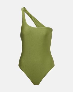 JADE Swim Evolve One-Shoulder Swimsuit - Green