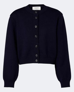 Rohe Wool-Blend Cardigan - Blue