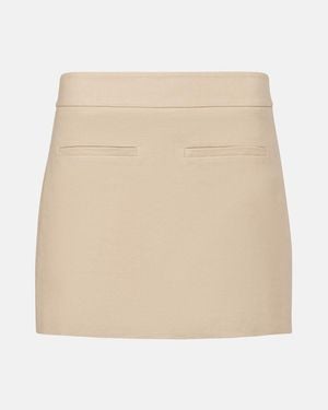 Veronica Beard Alvara Linen-Blend Skort - Natural