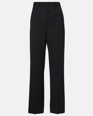 Wardrobe NYC Virgin Wool Straight Pants - Black
