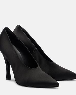 Magda Butrym Satin Court Shoes - Black
