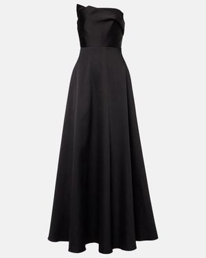 Roland Mouret Strapless Taffeta Gown - Black