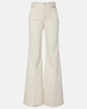 Dorothee Schumacher Summer Of Love Cotton And Linen Wide-Leg Trousers - Natural