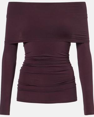 Wolford Off-Shoulder-Top - Lila