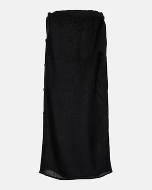 TOTEME Satin Maxi Skirt - Black