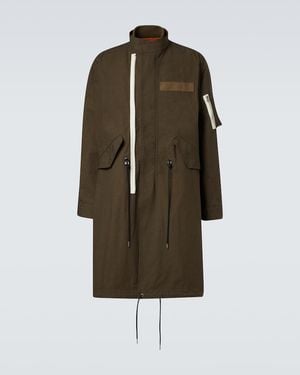 Sacai Cotton-Blend Ripstop Jacket - Green