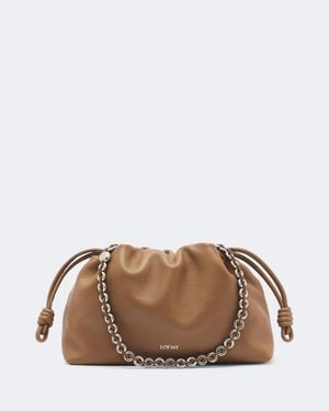 Loewe Schultertasche Flamenco Medium Aus Leder - Braun