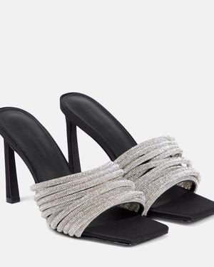 Jonathan Simkhai Lena Crystal-Embellished High Sandals - Black