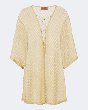 Missoni Lame Beach Dress - Natural