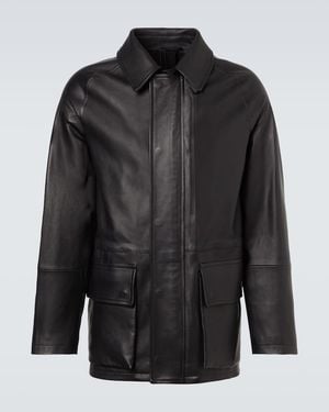 Saman Amel Leather Jacket - Black