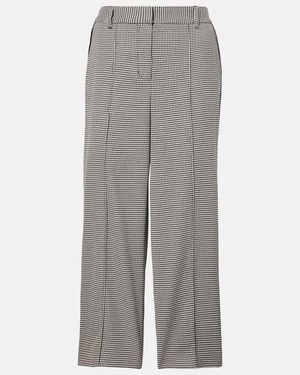 Jonathan Simkhai Miki Checked Capri Pants - Gray